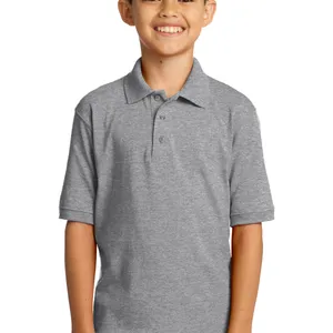 Boys CCA Polo (Grey) with CCA Logo