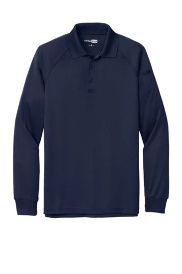 Navy long sleeve tactical performance shirt, men's cut