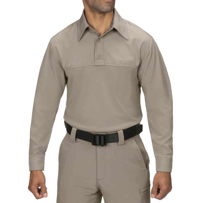 8361 - FLEXRS LONG SLEEVE ARMORSKIN® BASE SHIRT w/Shoulder Patches
