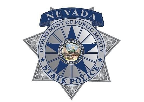 Nevada State Police duty shirt with shoulder patch and badge tab